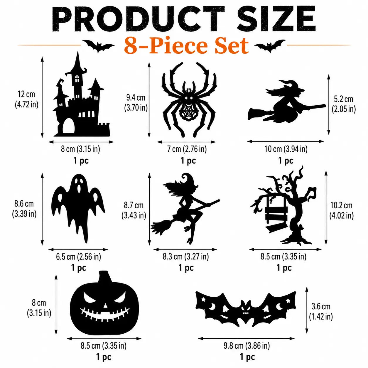 🎃Halloween LED Silhouette Wall Light Stickers