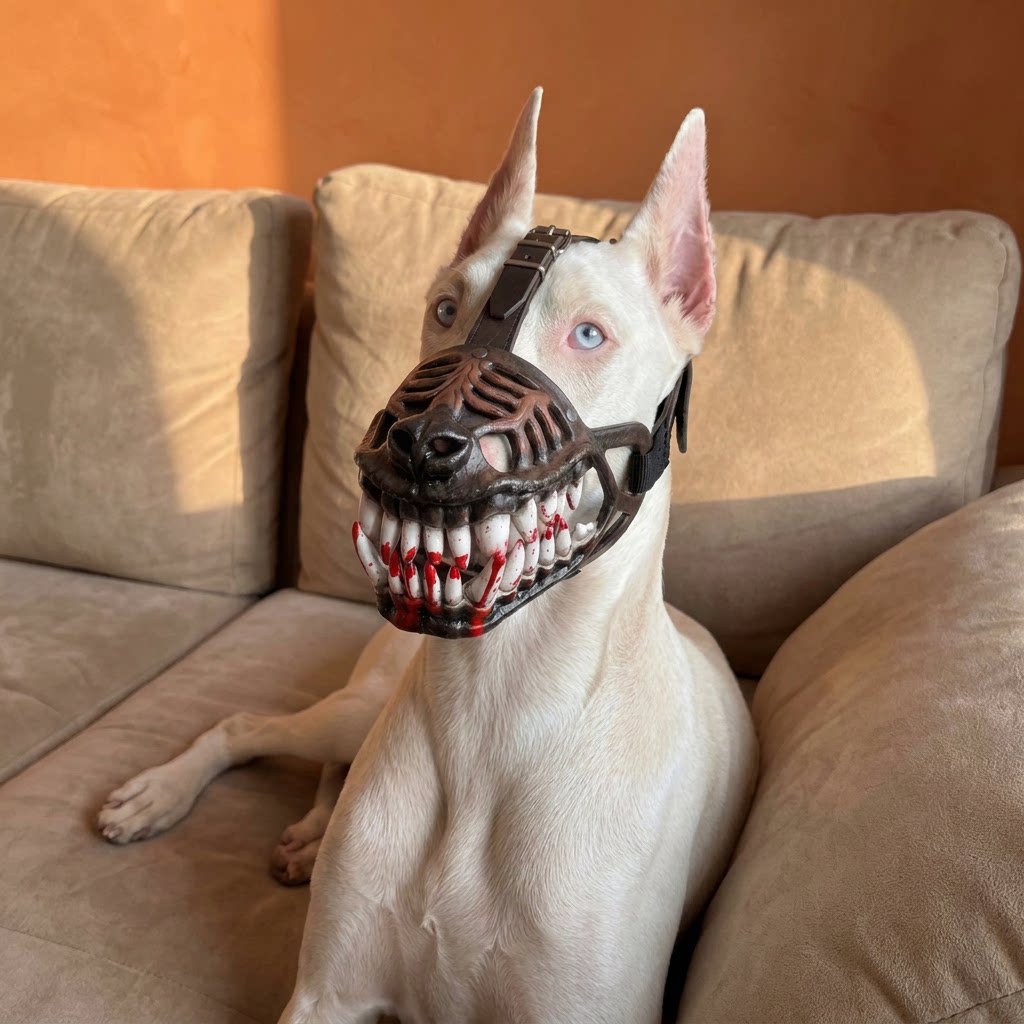 🐺 Halloween Monster Dog Costume Muzzle – Scary Latex Pet Party Accessory(📦Buy 2 Free Shipping)