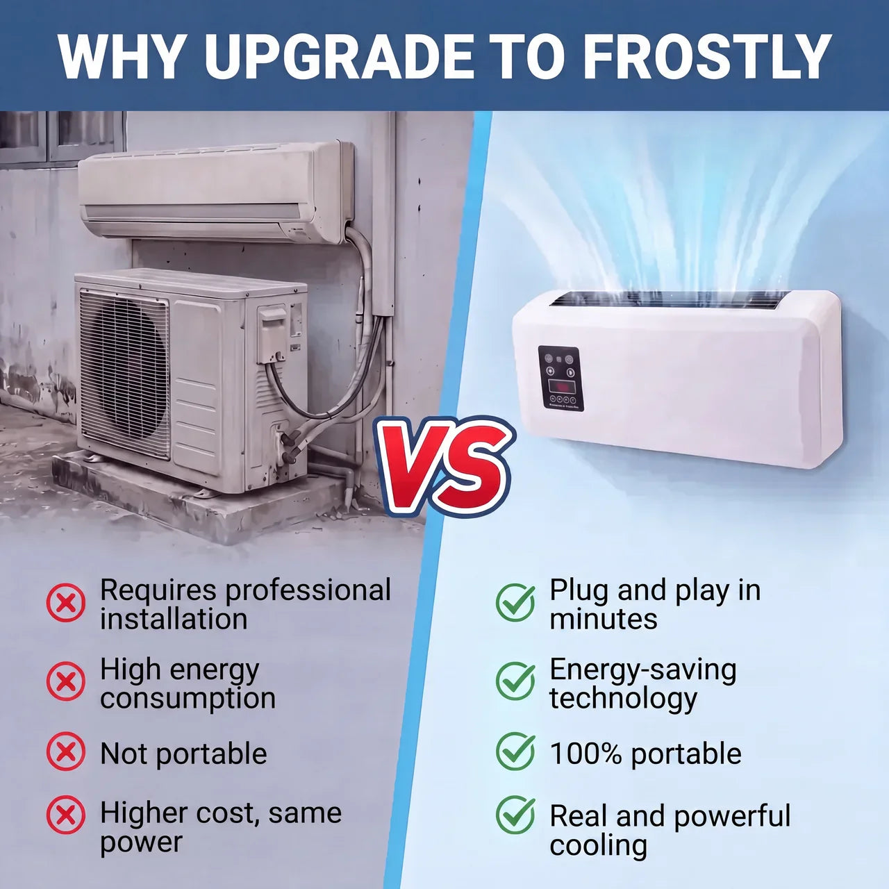 🔥Limited Discount🔥Ductless Portable Air Conditioners No Windows Needed
