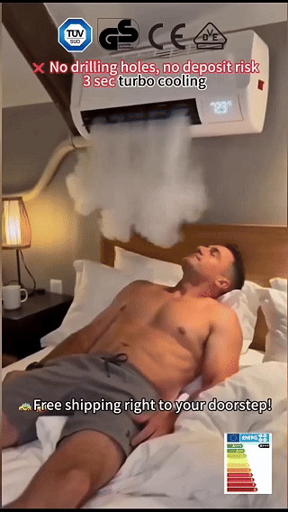 Portable AC in action