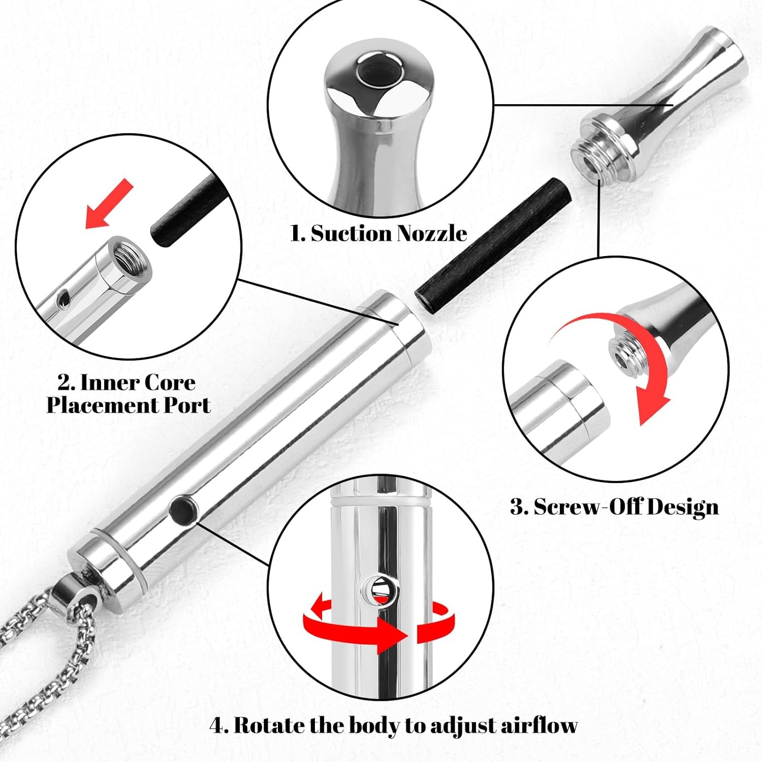 🍃BreathLink Anxiety Relief & Quit Smoking Necklace