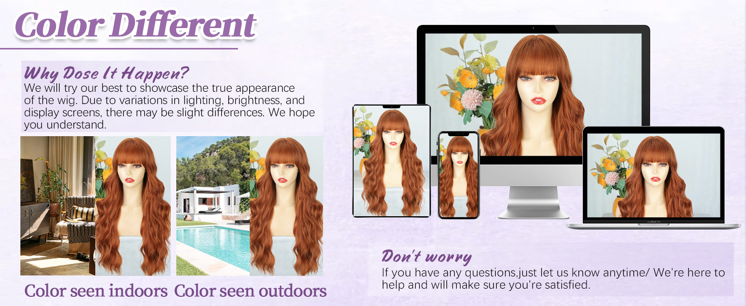 auburn wig with bangs