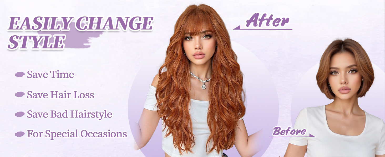 auburn wig