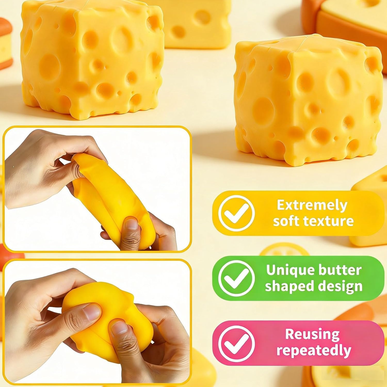Butter-Soft Cheese Squishy