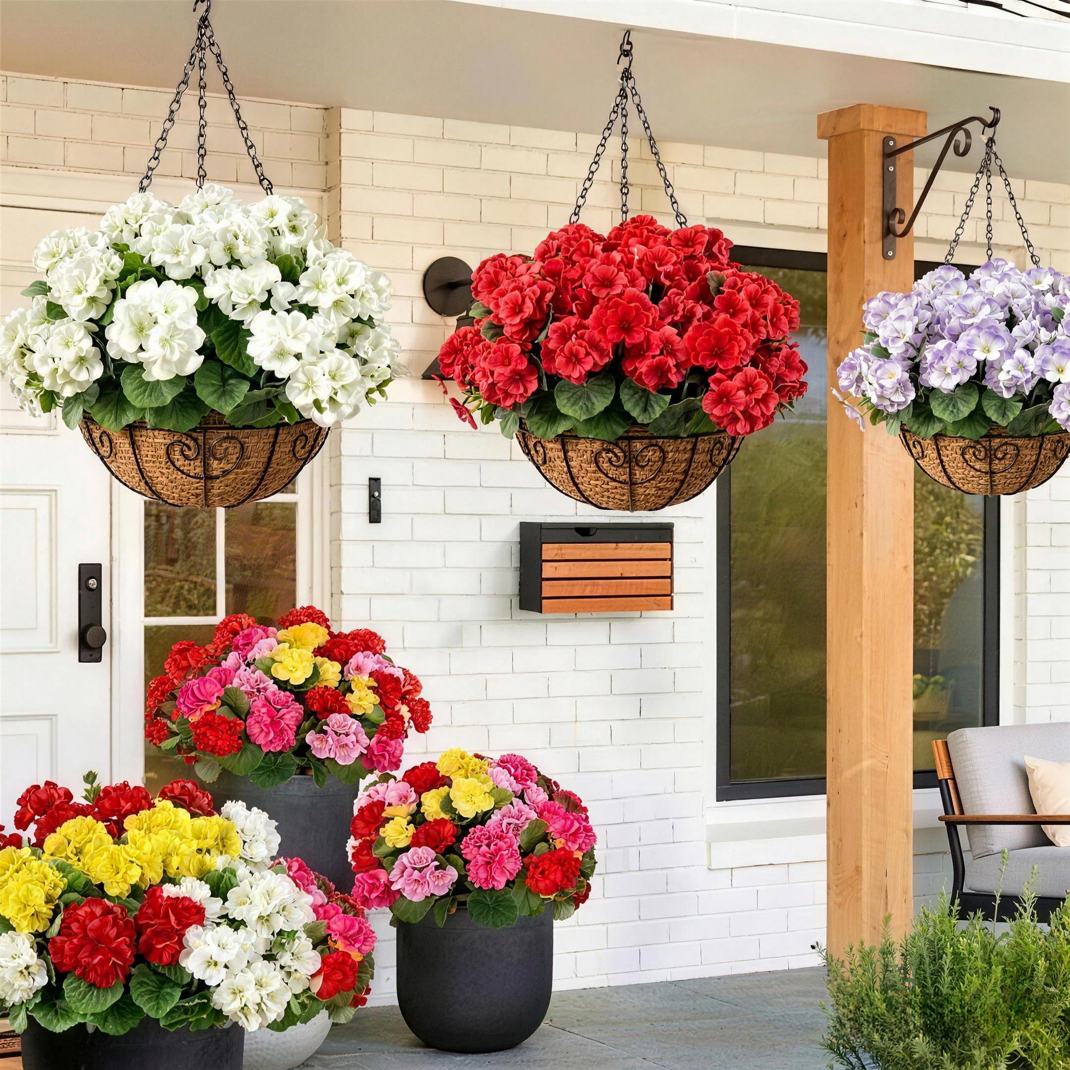 🔥Outdoor UV Resistant Artificial Geranium Flowers