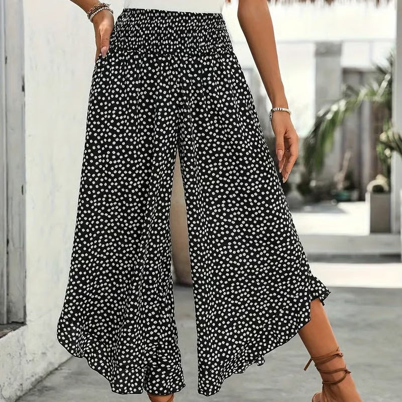 🌓Last Day 49% OFF👖Women's Flowy High Waist Wide-Leg Pants – Slimming, Comfy & Chic🌺