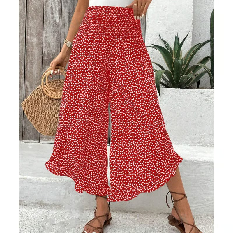 🌓Last Day 49% OFF👖Women's Flowy High Waist Wide-Leg Pants – Slimming, Comfy & Chic🌺