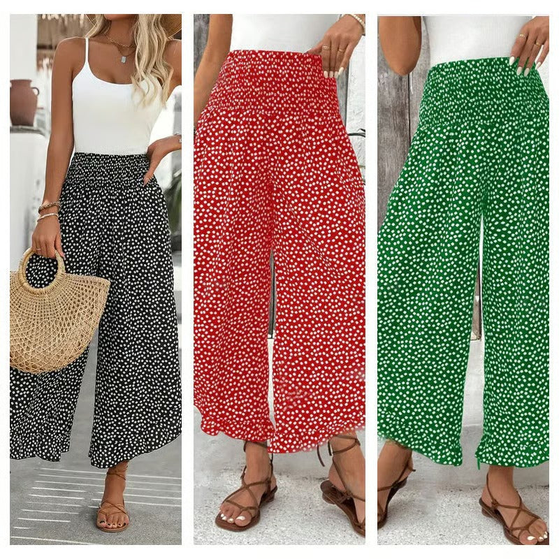 🌓Last Day 49% OFF👖Women's Flowy High Waist Wide-Leg Pants – Slimming, Comfy & Chic🌺