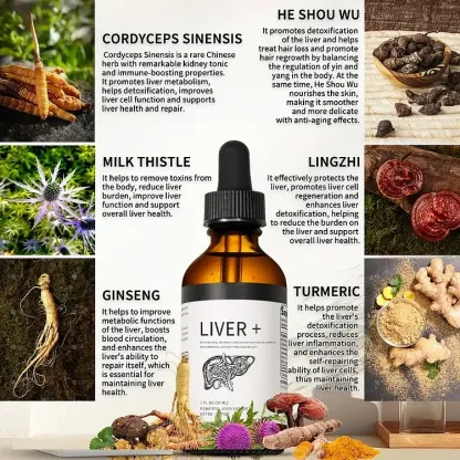 AnnieCare® Natural Herbal Liver Supplement - Powerful Liver Support - Detox & Repair - Lowers Blood Sugar and Lipids