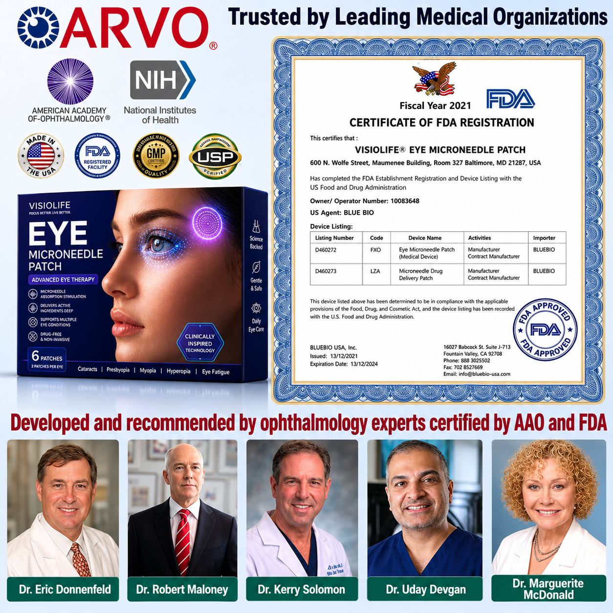 Visiolife® Transdermal Vision-Repair Eye Microneedle Patch✅FDA Approved(Suitable for presbyopia, dry eye syndrome, glaucoma, and cataracts)