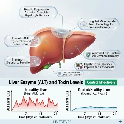 LIVERÊVE® Nano Microneedle Liver Support Patch - Powerful Liver Support - Detox & Repair - Lowers Blood Sugar and Lipids
