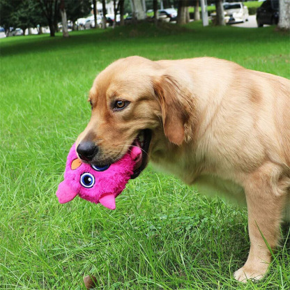 Interactive Monster Plush Giggle Ball Shake Crazy Bouncer Dog Toy 