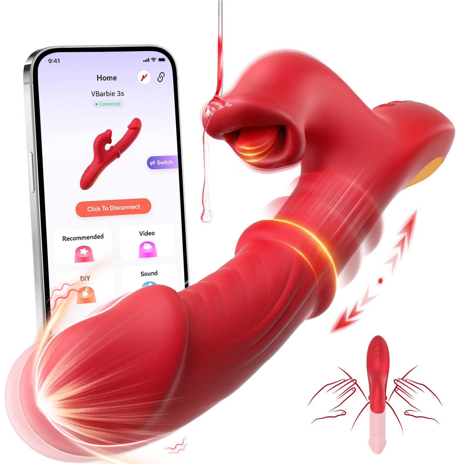 😍Thrust Vibrator Dildo Sex Toy - Female G-spot Vibrator