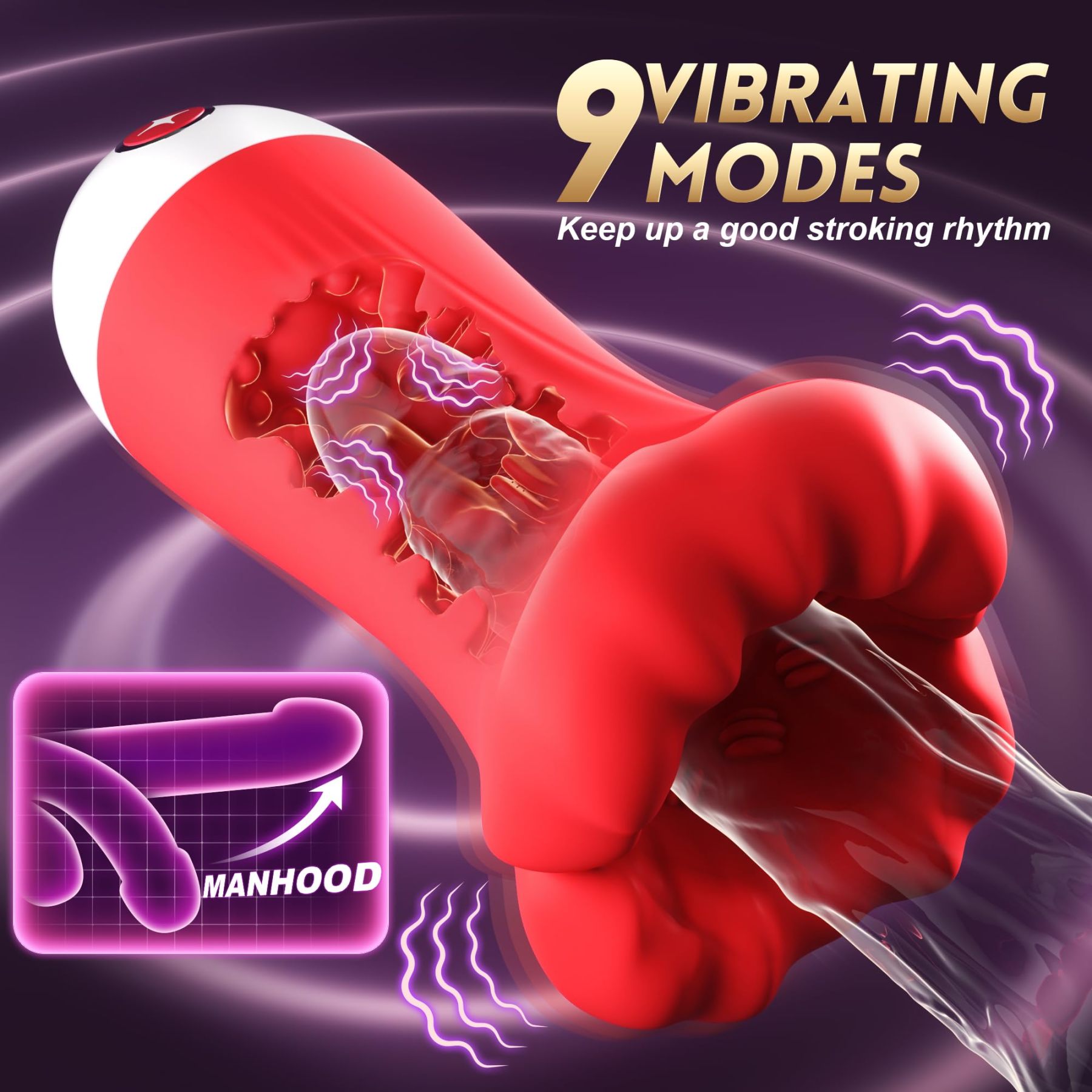 🔥Most Popular in 2024 - 💥4-in-1 Deep Blowjob Penis Vibrator