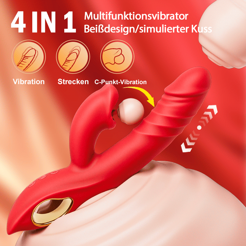 🎁10 Vibrationsmodi, 5 Stoß-, Leck- und Beißmodi, 💥Nippel-Anal-Sexspielzeug für Paare