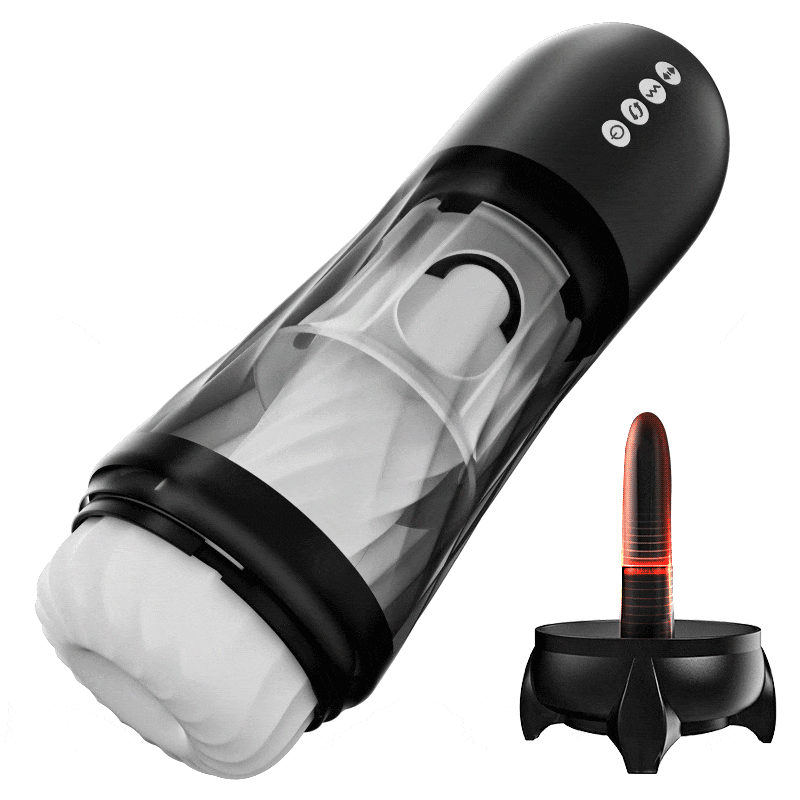 🚀Rocket Steel Can💥Handloses, beheiztes Vibrationsmassagegerät für Männer