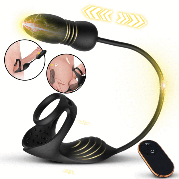 😍Prostatamassagegerät/Analvibrator, 💥mit vibrierendem Penisring