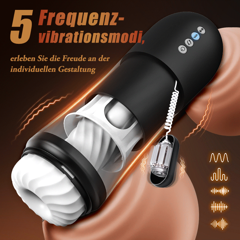 🚀Rocket Steel Can💥Handloses, beheiztes Vibrationsmassagegerät für Männer