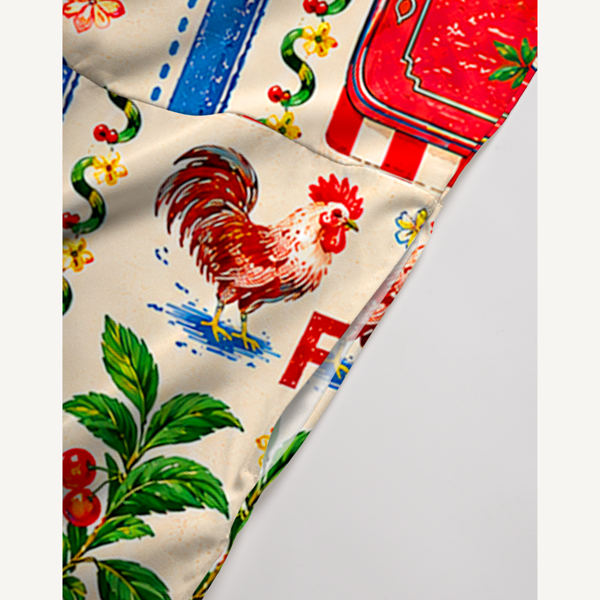 Fruits, Flowers & Fish Feast Jumpsuit with Pockets for Women