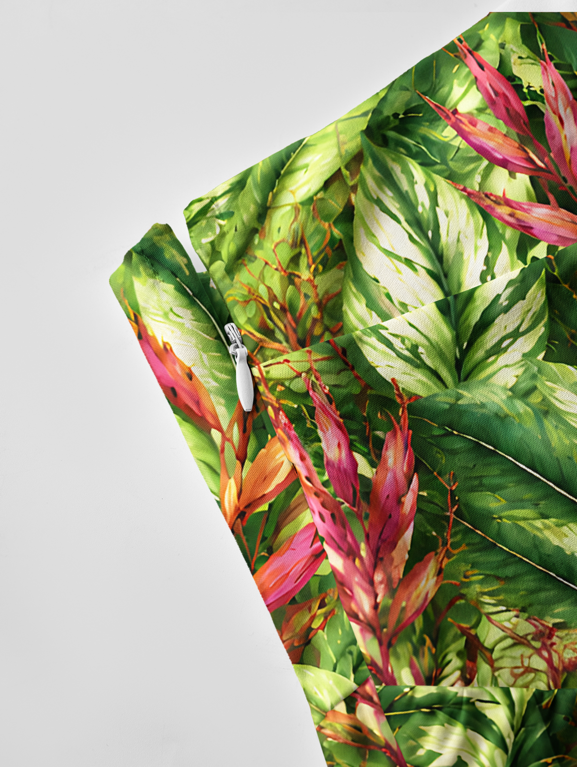 Tropical Flowers Bow Strap Maxi Dress