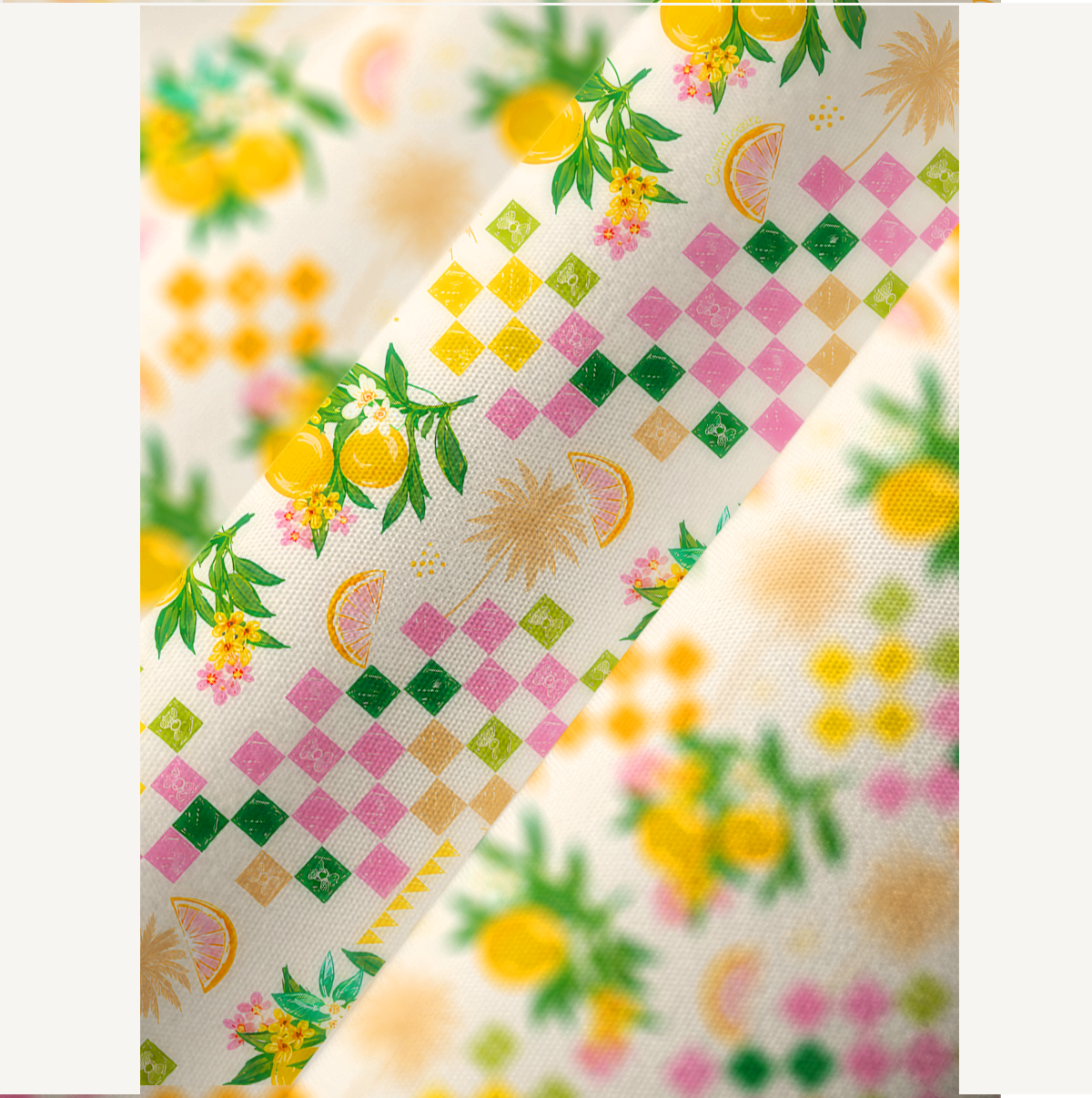 Citrus Breeze Kimono Sleeve Kaftan Dress