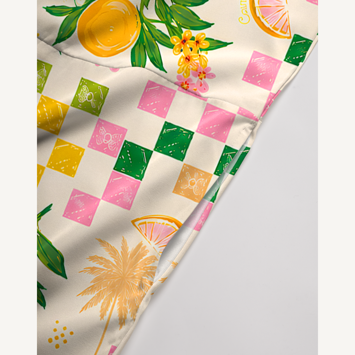 Citrus Breeze Jumpsuit with Pockets for Women
