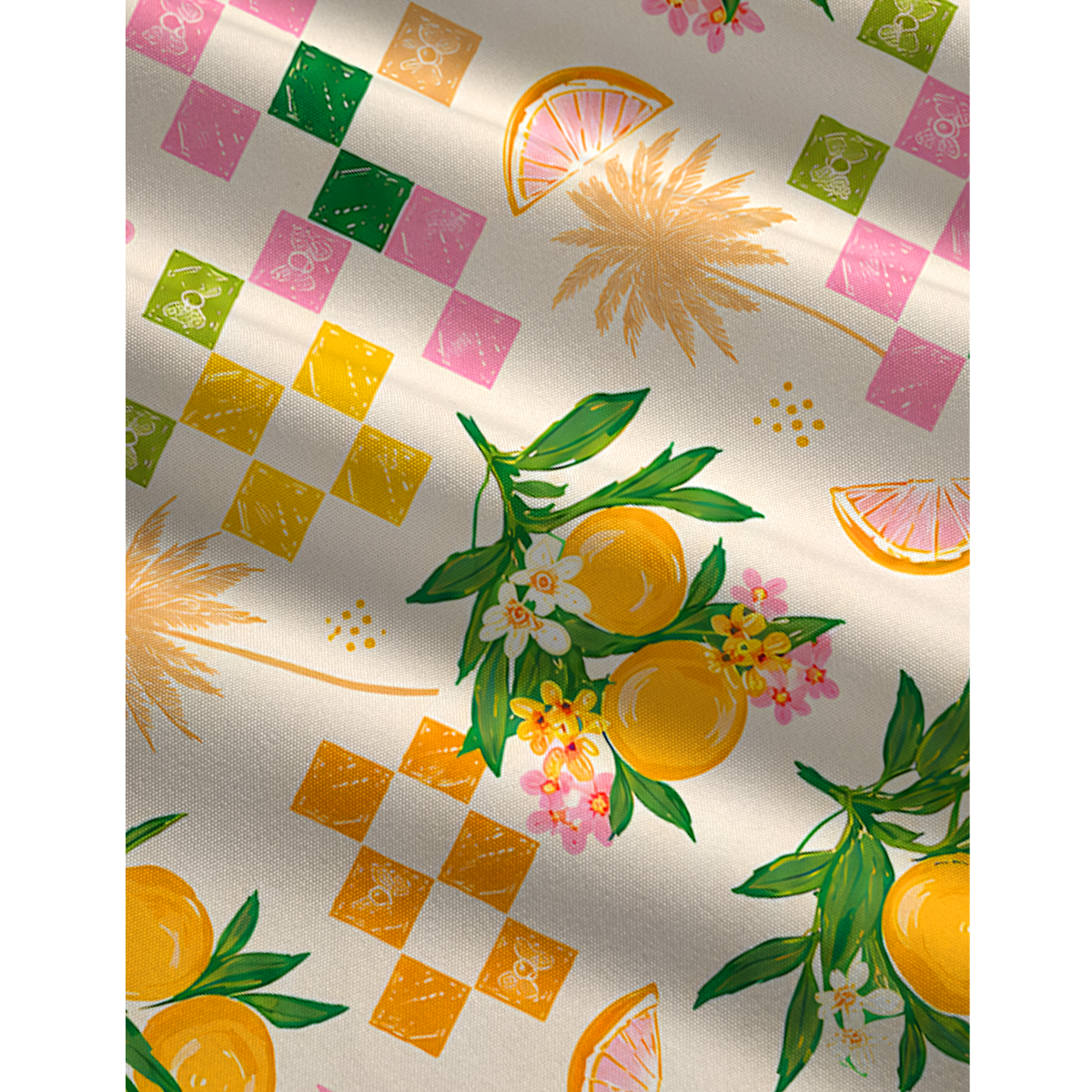 Citrus Breeze Jumpsuit with Pockets for Women