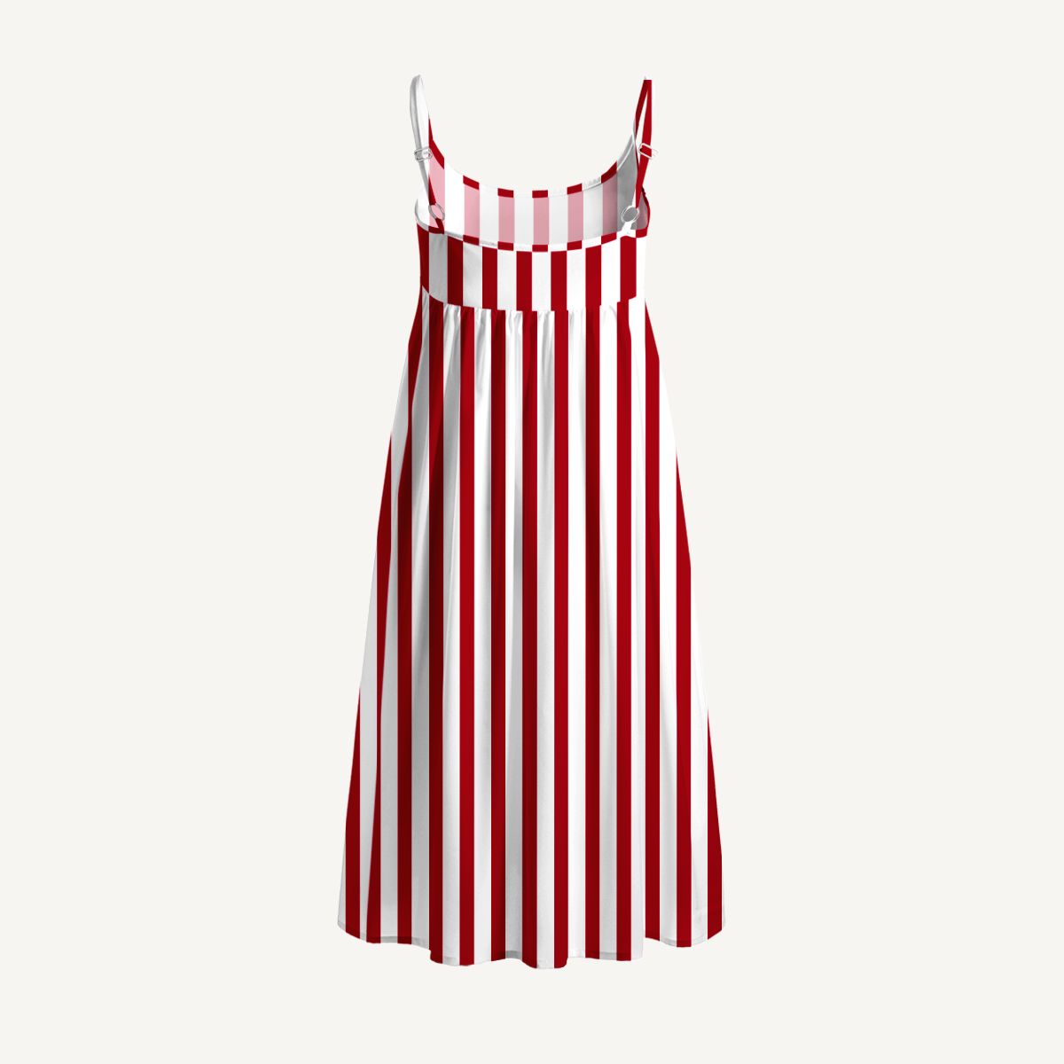 Striped Fish Spaghetti Strap Mini Dress