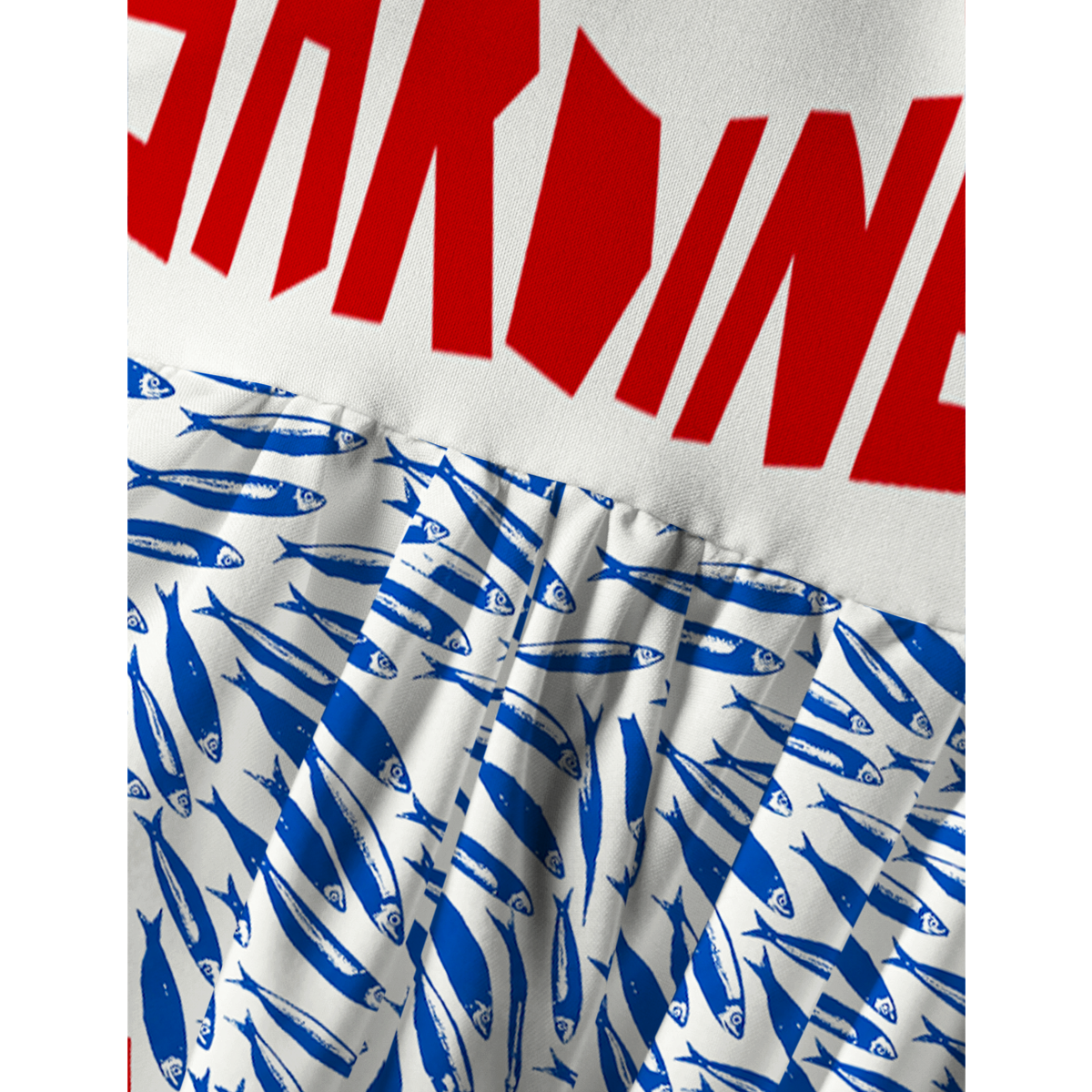 Blue Sardine & Fresh Spaghetti Strap Mini Dress