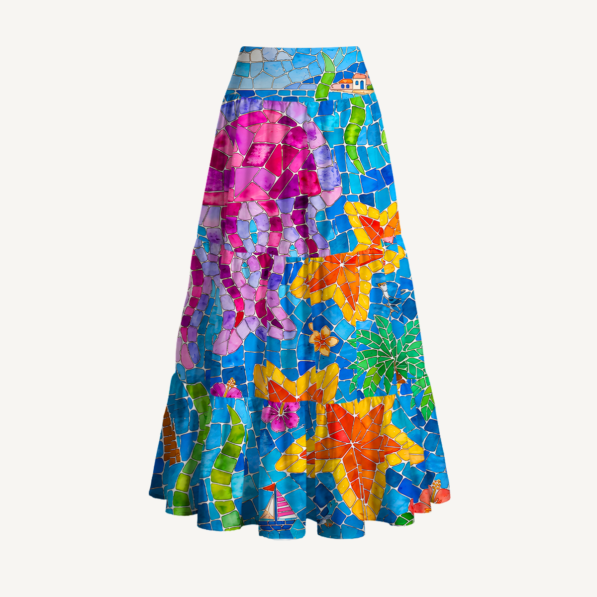 Under the Sea Maxi Skirt & Strapless Dress  