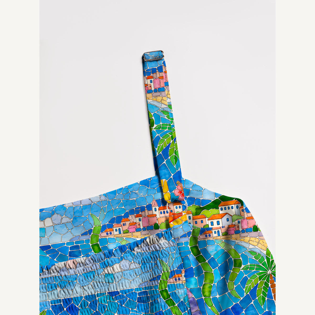 Under the Sea Wide Straps Maxi Dress With Pockets