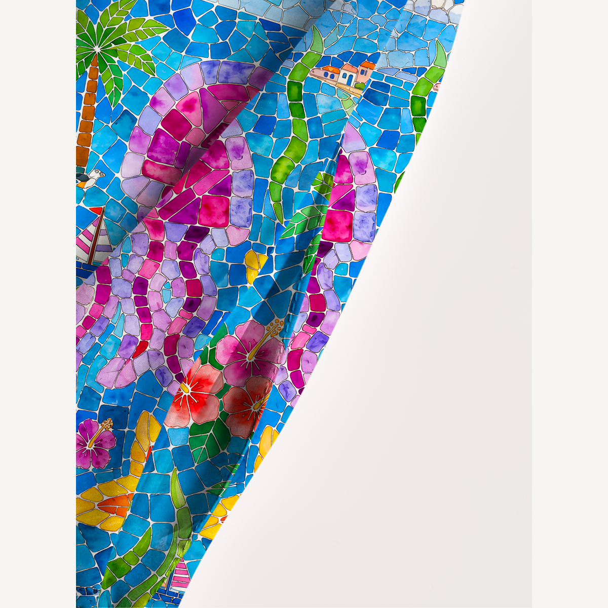 Under the Sea Wide Straps Maxi Dress With Pockets