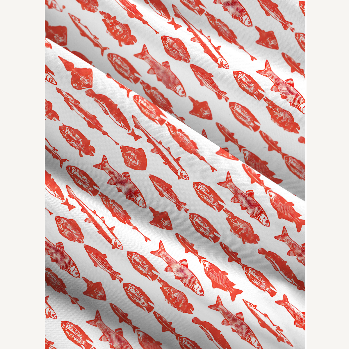 American Flag Fish Pattern Maxi Dress With Pockets