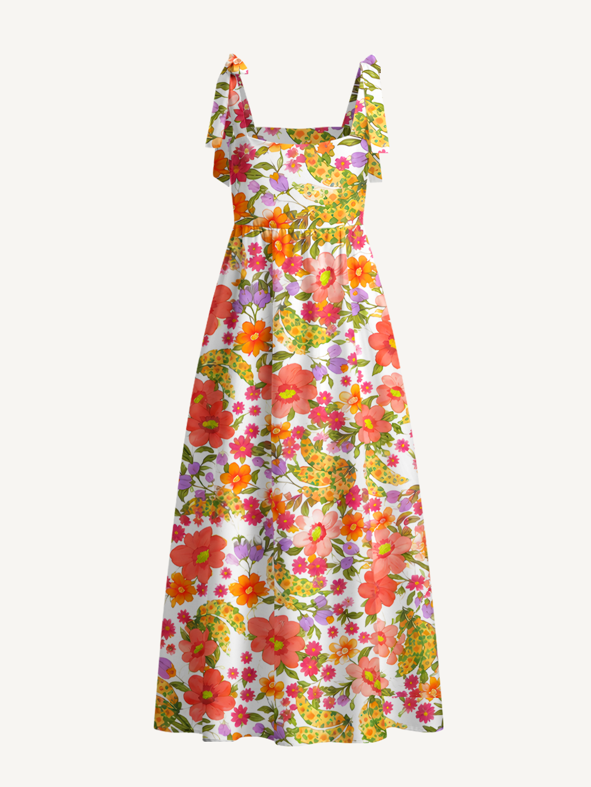 Blossom Meadow Burst Floral Maxi Dress
