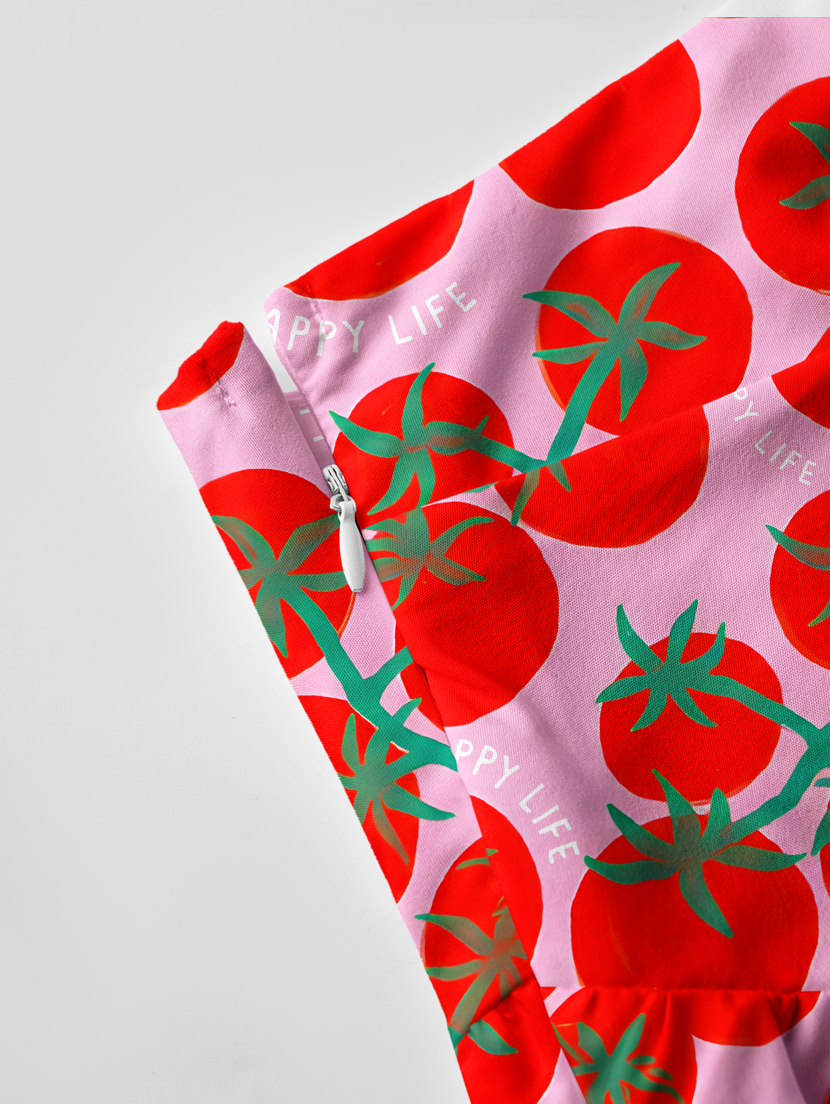Tomato Garden Delight Adjustable Strap Maxi Dress