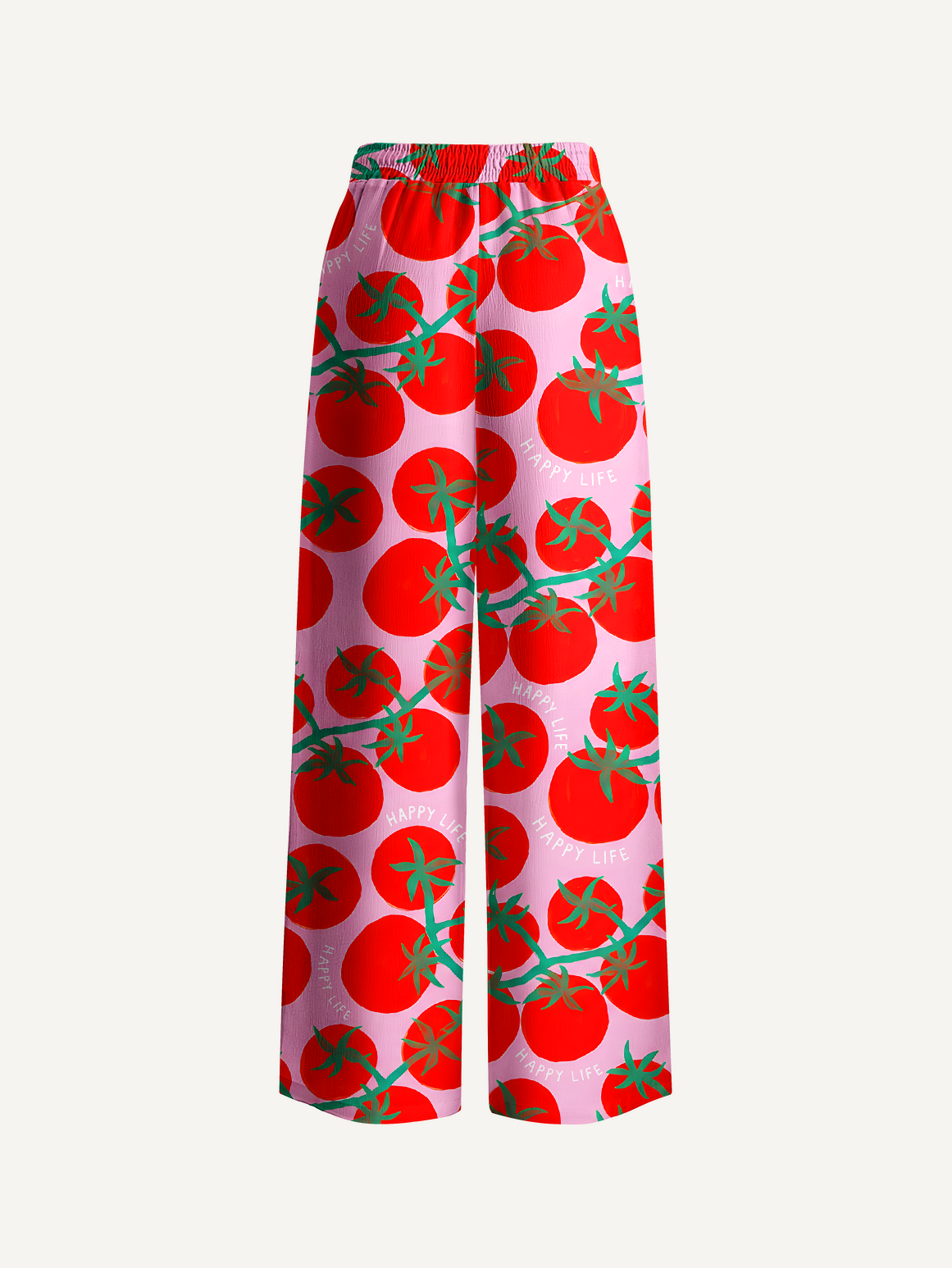 Tomato Garden Delight Wide Leg Pants Women