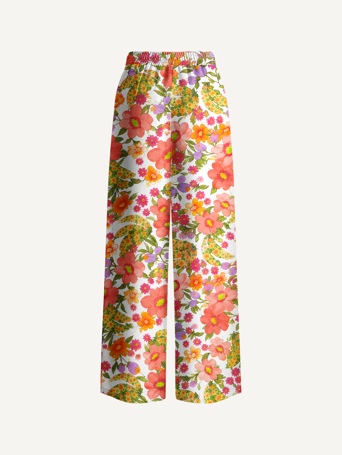 Blossom Meadow Burst Wide Leg Pants Women