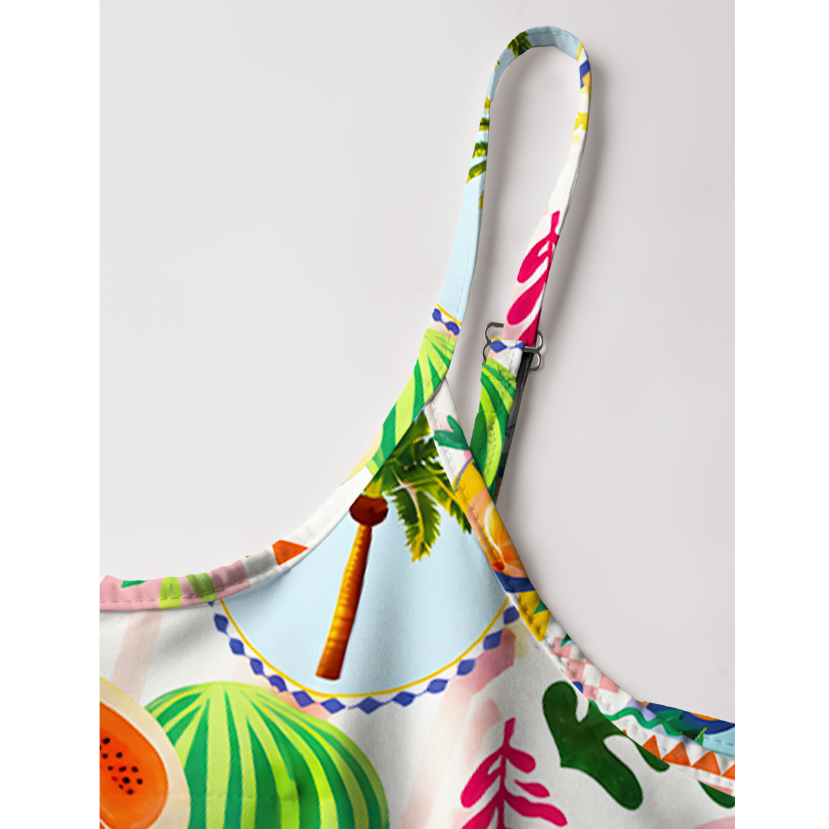 Tropical Fruit Carnival Summer Mini Dress
