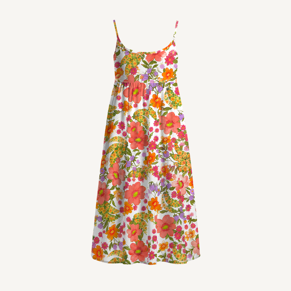 Blossom Meadow Burst Summer Mini Dress