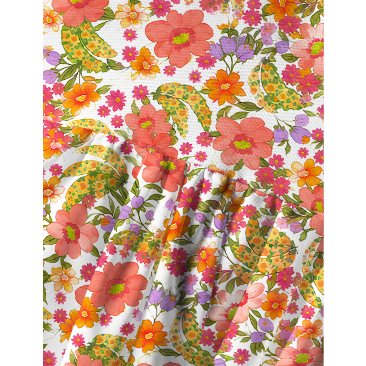 Blossom Meadow Burst Summer Mini Dress