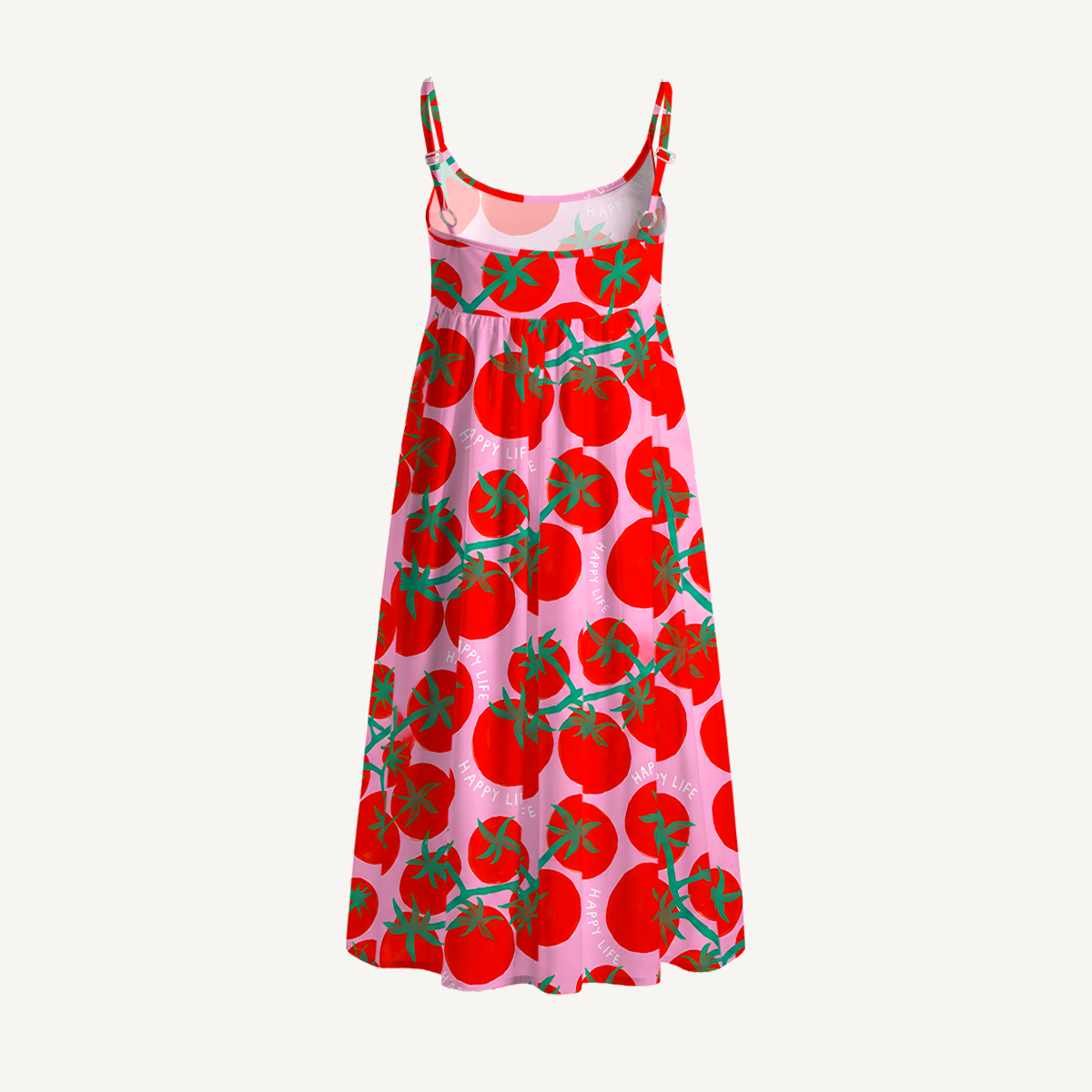 Tomato Garden Delight Summer Mini Dress