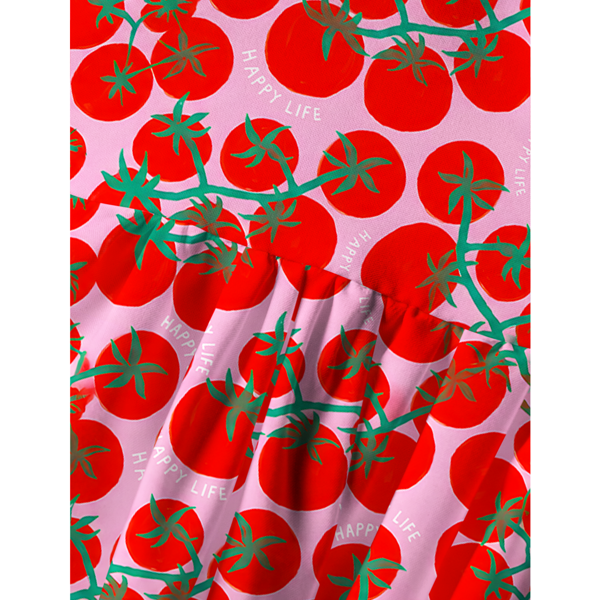 Tomato Garden Delight Summer Mini Dress