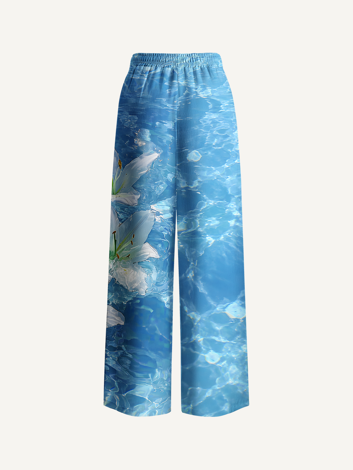 Floating Lilies in sea Summer Pants For Women