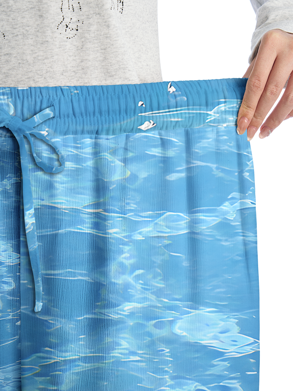 Floating Lilies in sea Summer Pants For Women