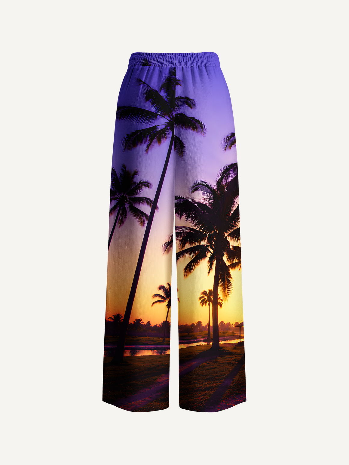 Palm Shadows at Sunset Summer Trousers