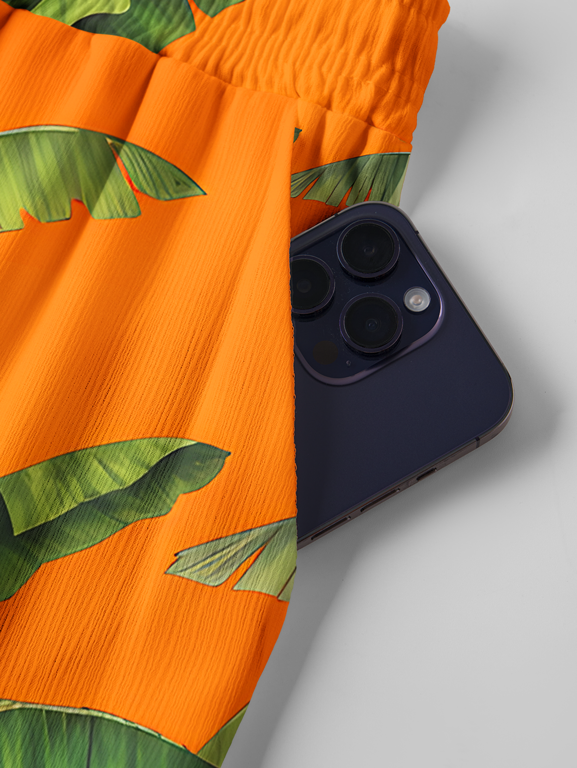 Tropical Parrot Fruit Feast Summer Trousers