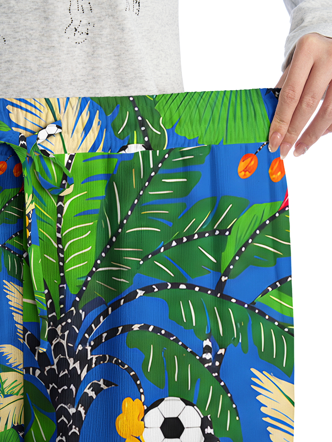Jungle Soccer Fiesta Wide Leg Pants Women