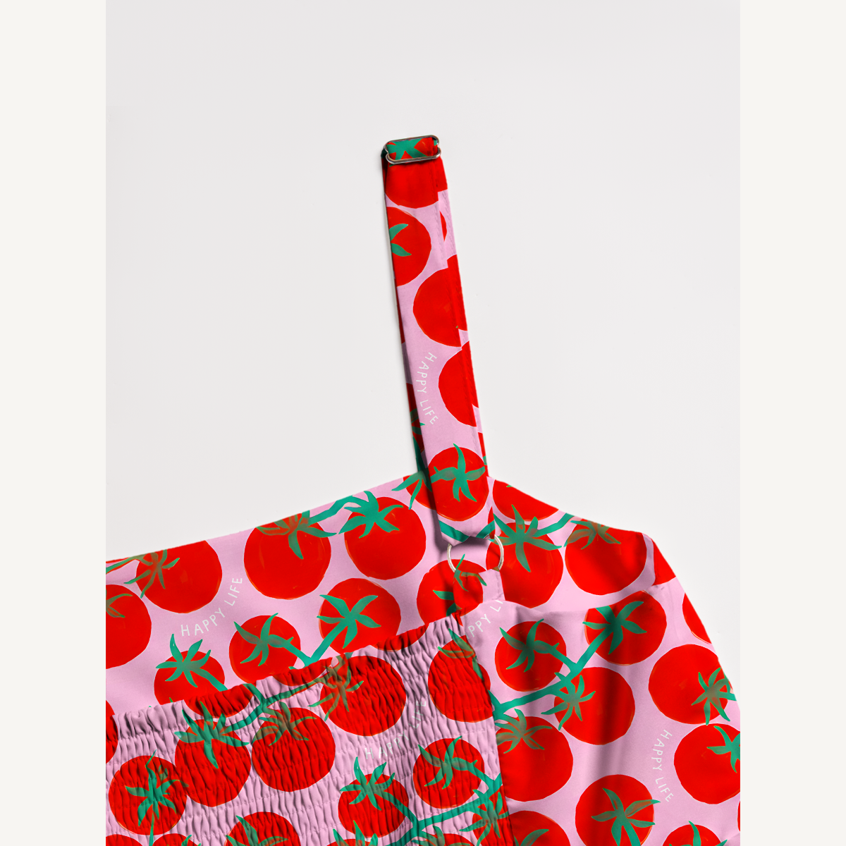 Tomato Garden Delight Summer Maxi Dress