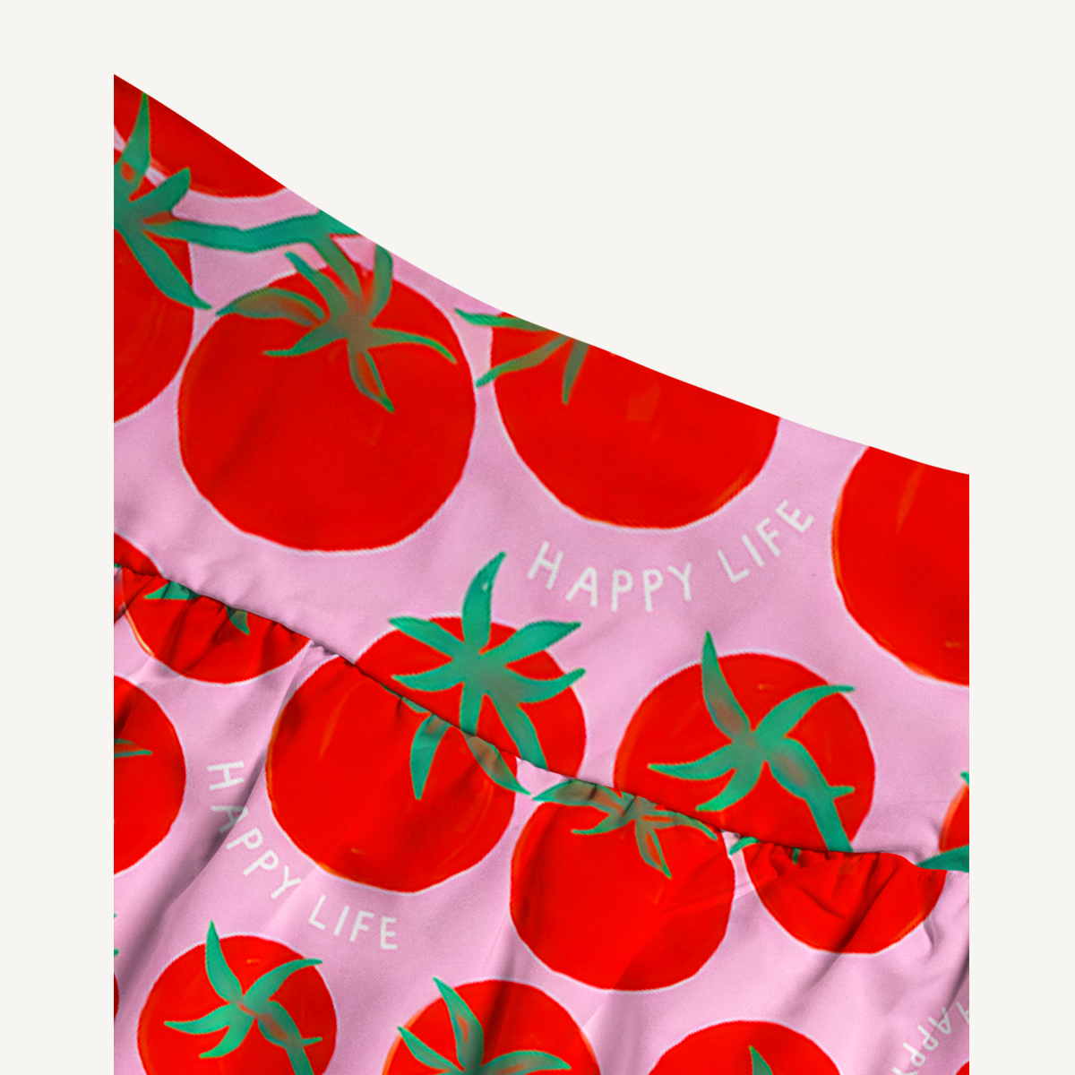 Tomato Garden Delight Summer Maxi Skirt