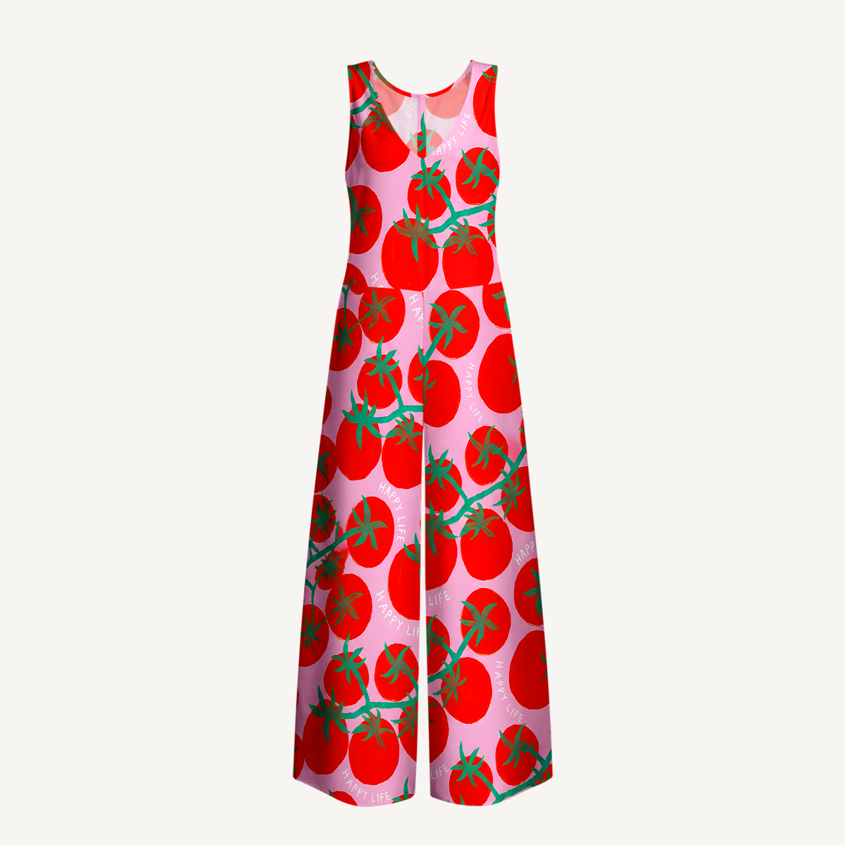 Retro Sun & Palm Maxi Skirt & Strapless Dress